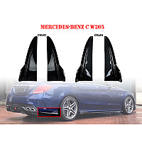 Добавка тип спойлер за задна броня Mercedes AMG C W205 - DMa83-DMa87